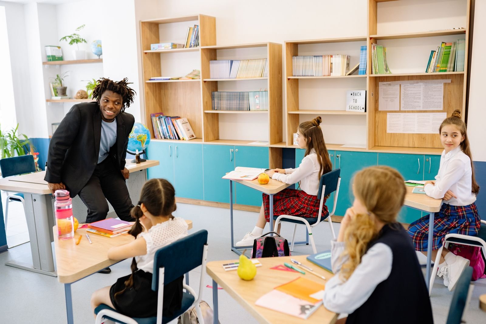 Bright classroom